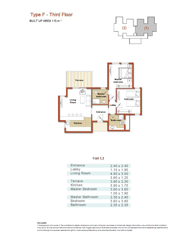 Floor plan for chalet at Naia Bay