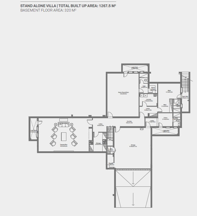 Floor plan for villa at Grand Park