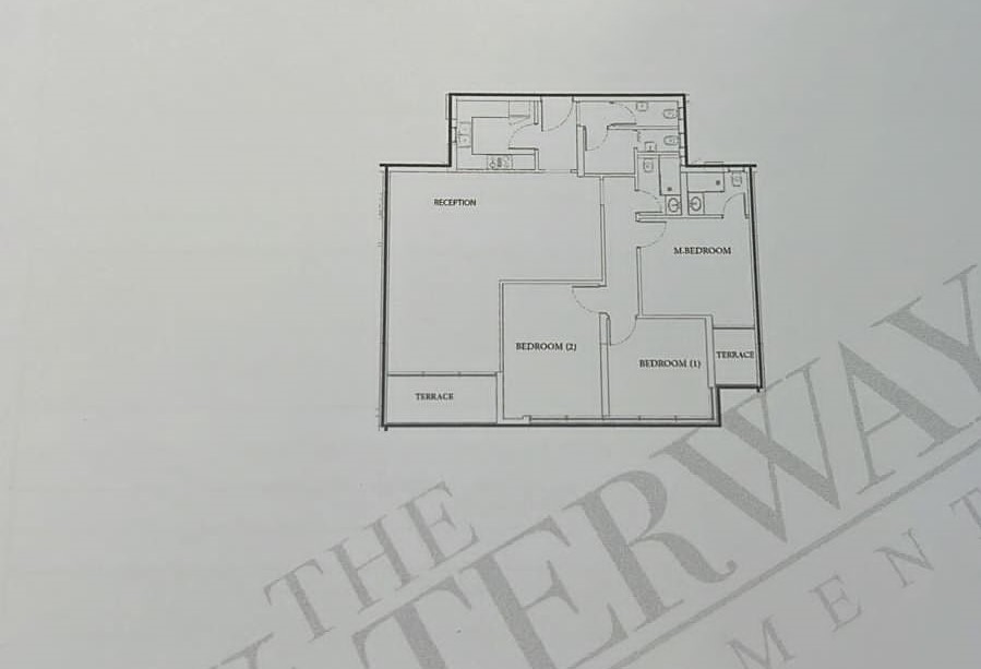 Floor plan for apartment at The View Waterway