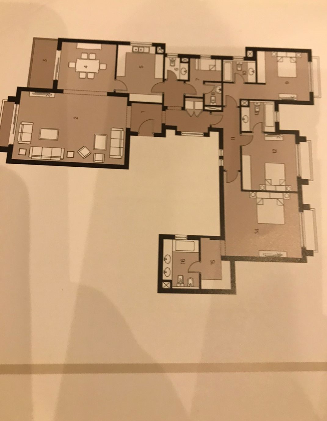 Floor plan for apartment at New Giza