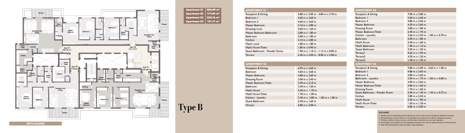 Floor plan for apartment at Palm Hills Alexandria