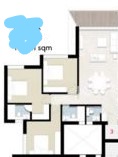 Floor plan for apartment at ZED East