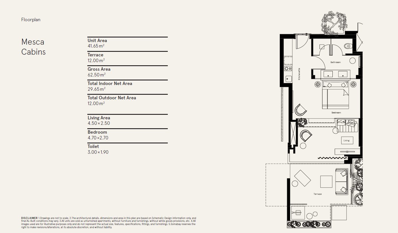 Floor plan for  at Mesca Somabay