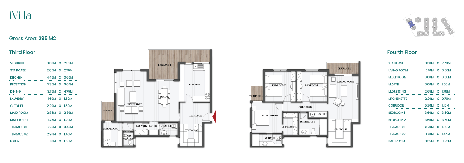 Floor plan for duplex at Mountain View ICity New Cairo