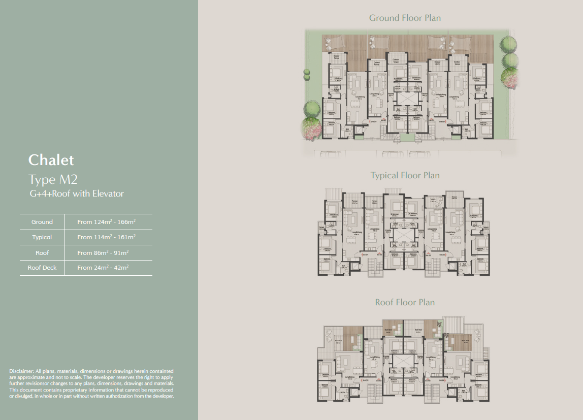 Floor plan for chalet at Masaya