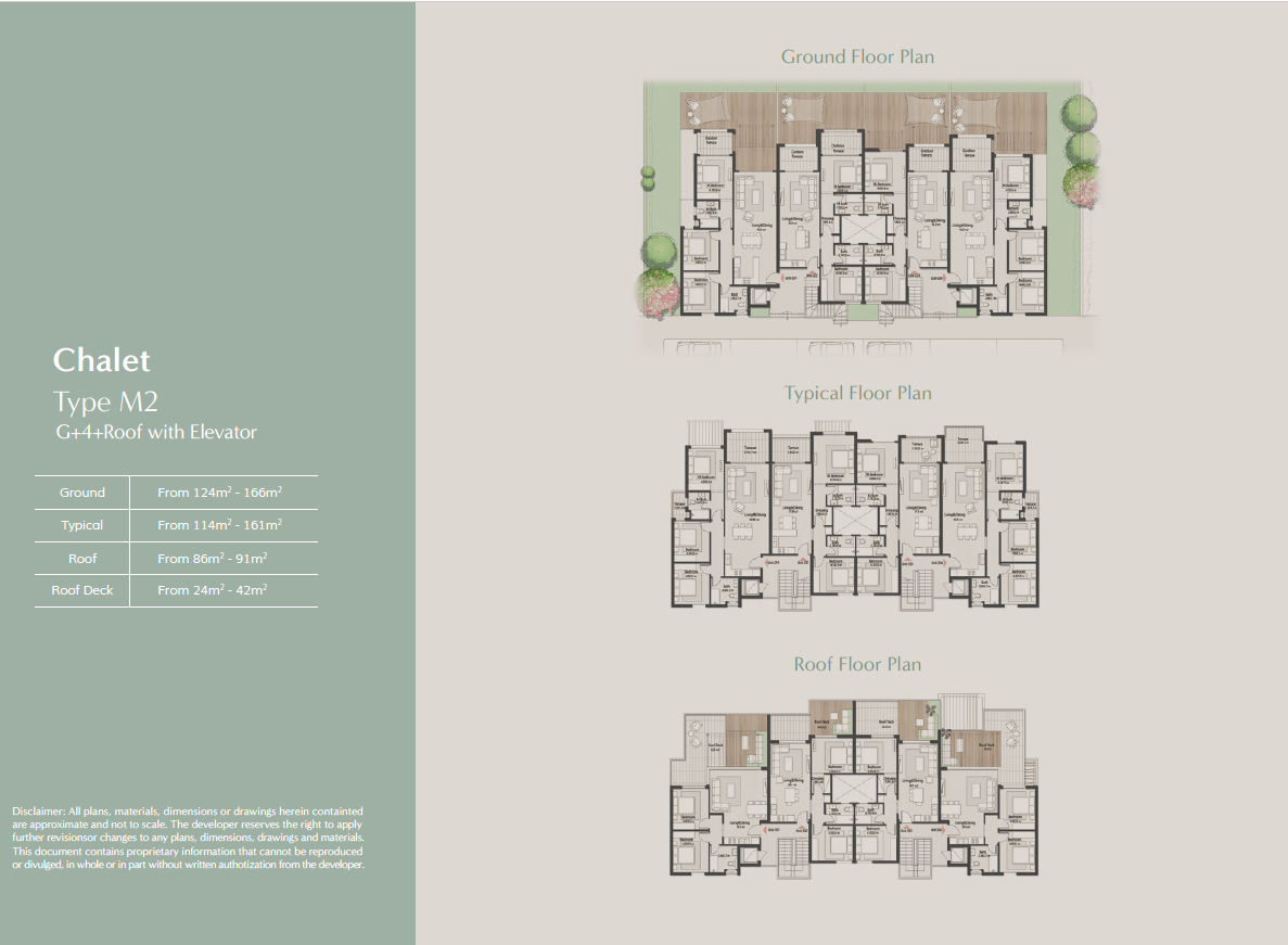 Floor plan for chalet at Masaya