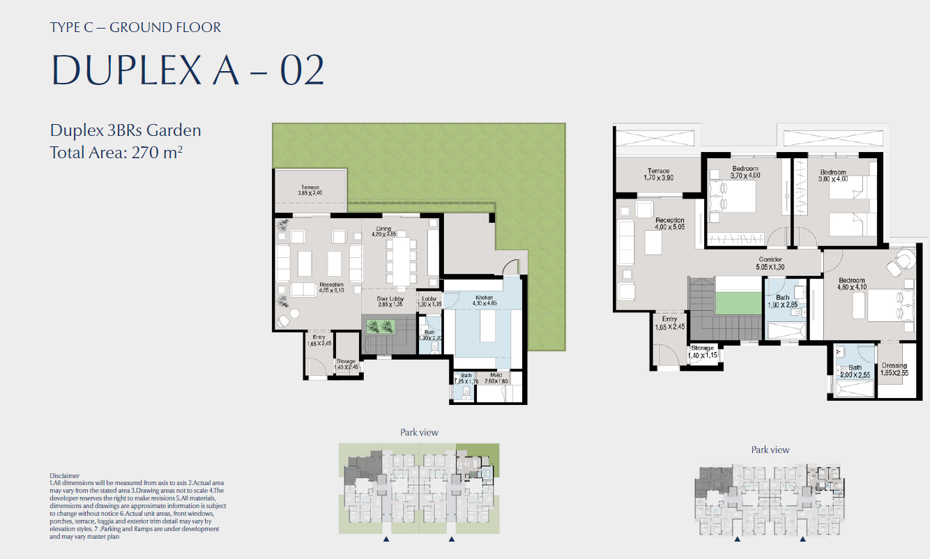 Floor plan for duplex at Bluetree