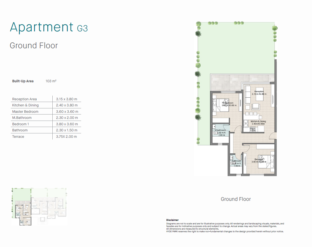 Floor plan for chalet at Hyde Park North - Seashore