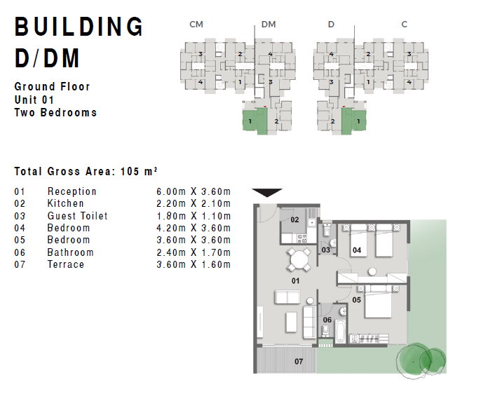 Floor plan for apartment at Il Bosco City