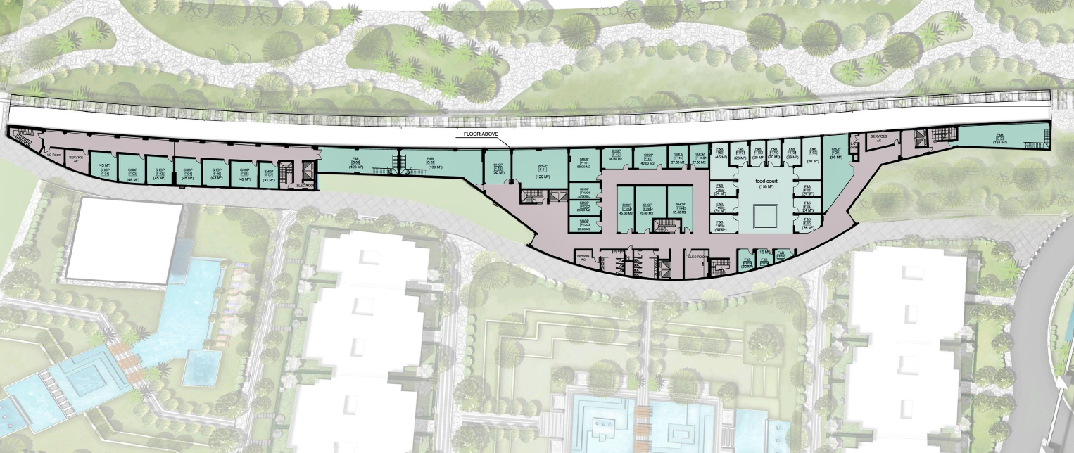 Floor plan for  at De joya 1 strip mall