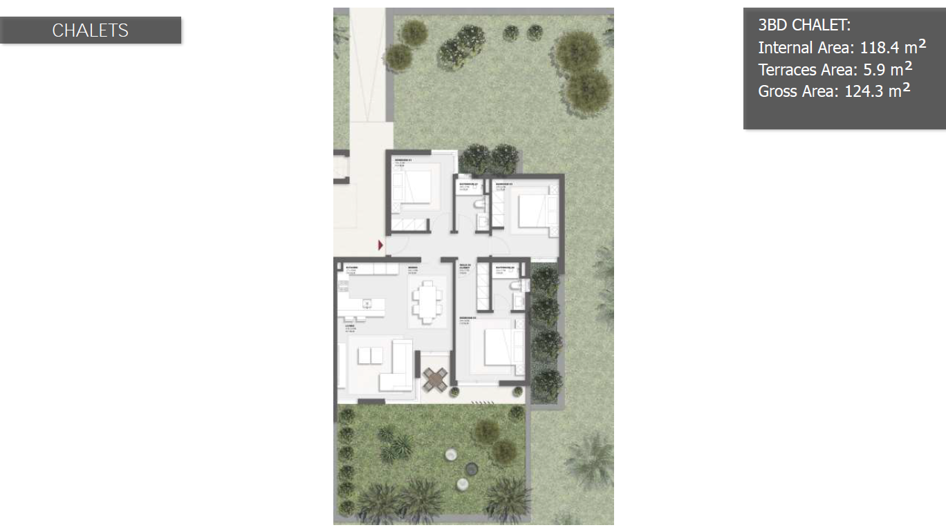 Floor plan for chalet at Solare