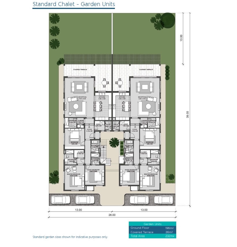 Floor plan for chalet at Caesar