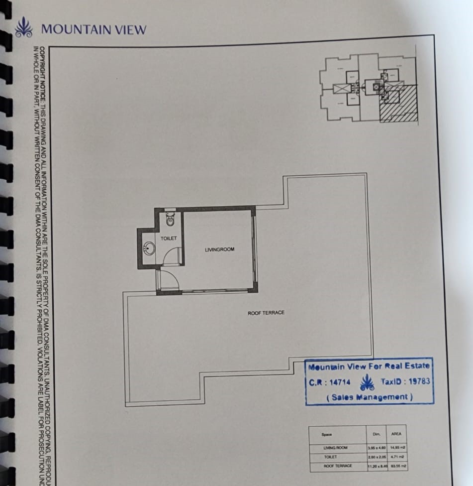 Floor plan for duplex at Mountain View iCity October