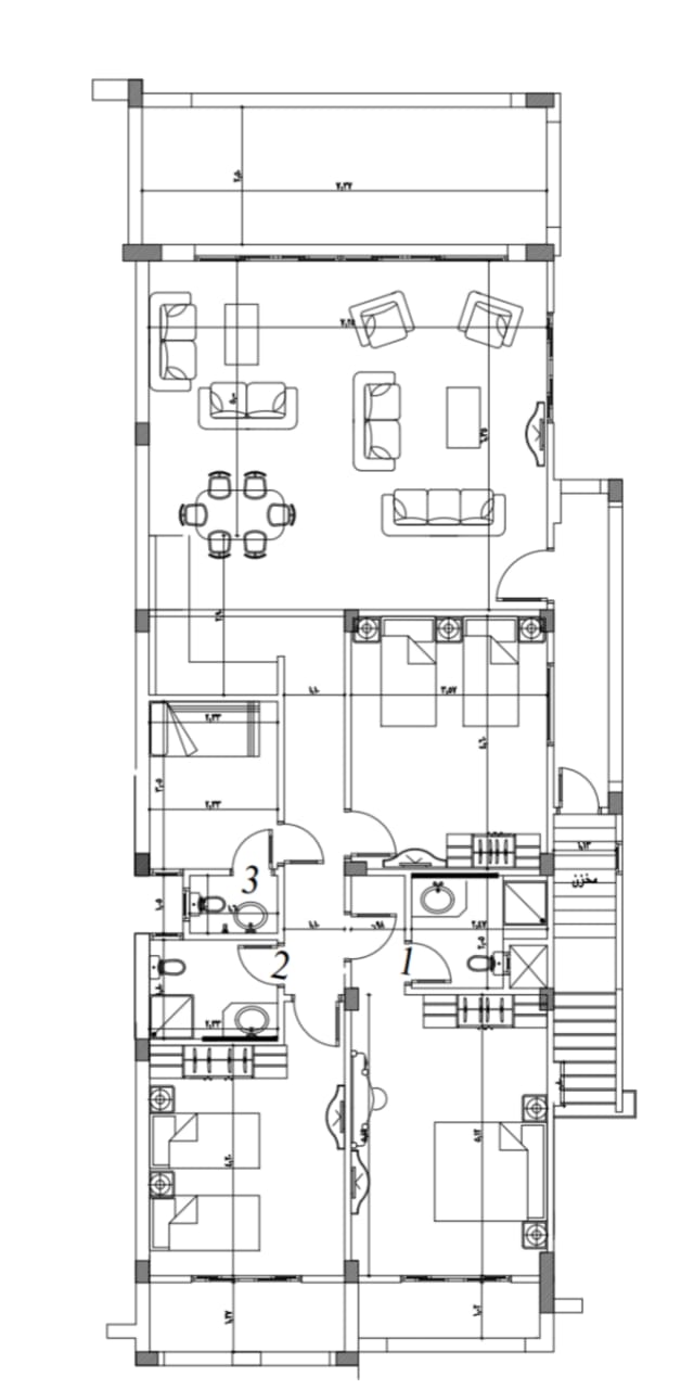 Floor plan for chalet at La Vista Gardens