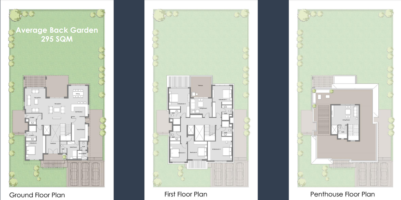 Floor plan for villa at Badya