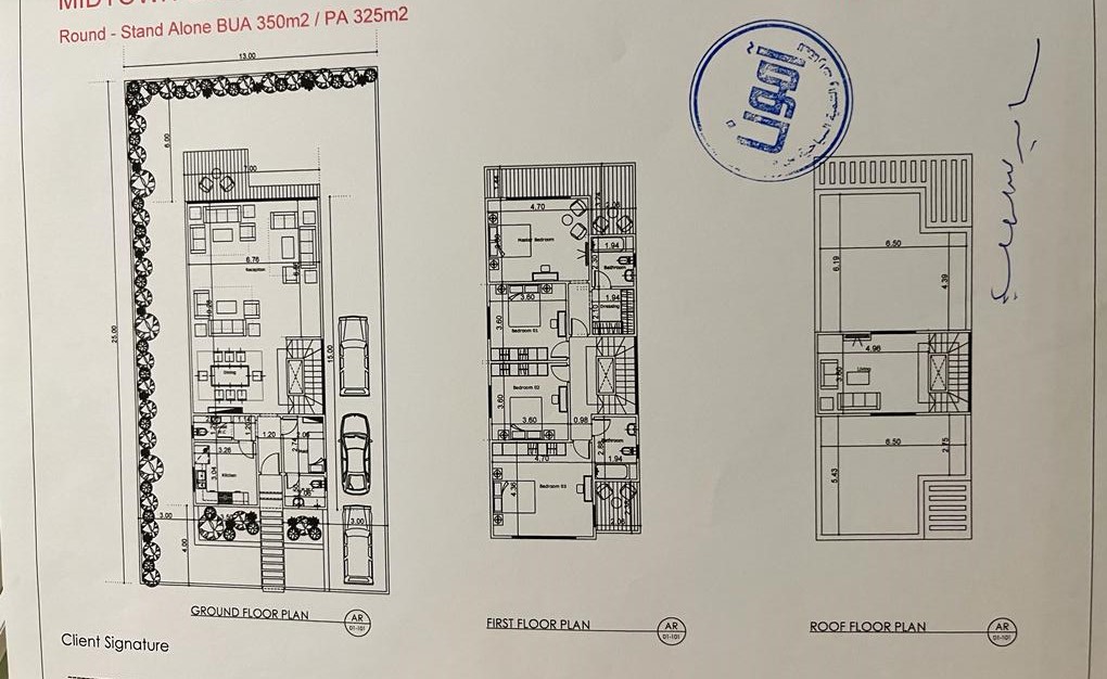 Floor plan for villa at Midtown Solo