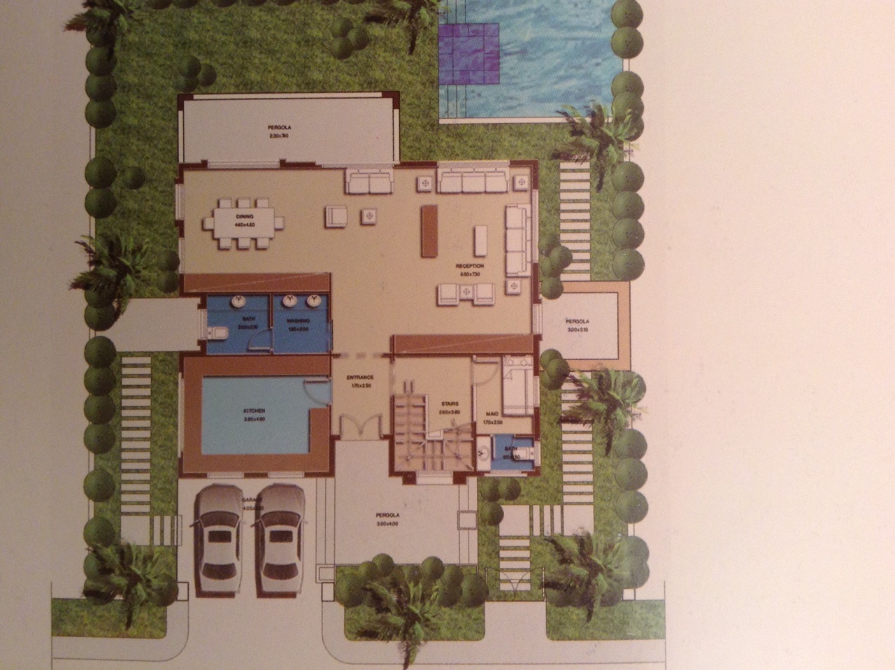 Floor plan for villa at Jubail