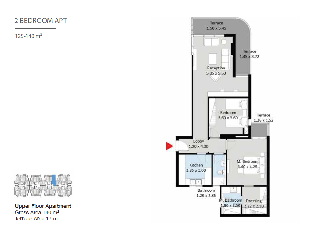 Floor plan for apartment at The Curve