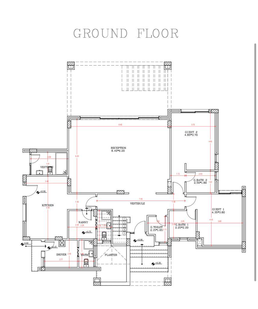 Floor plan for villa at Hacienda Bay