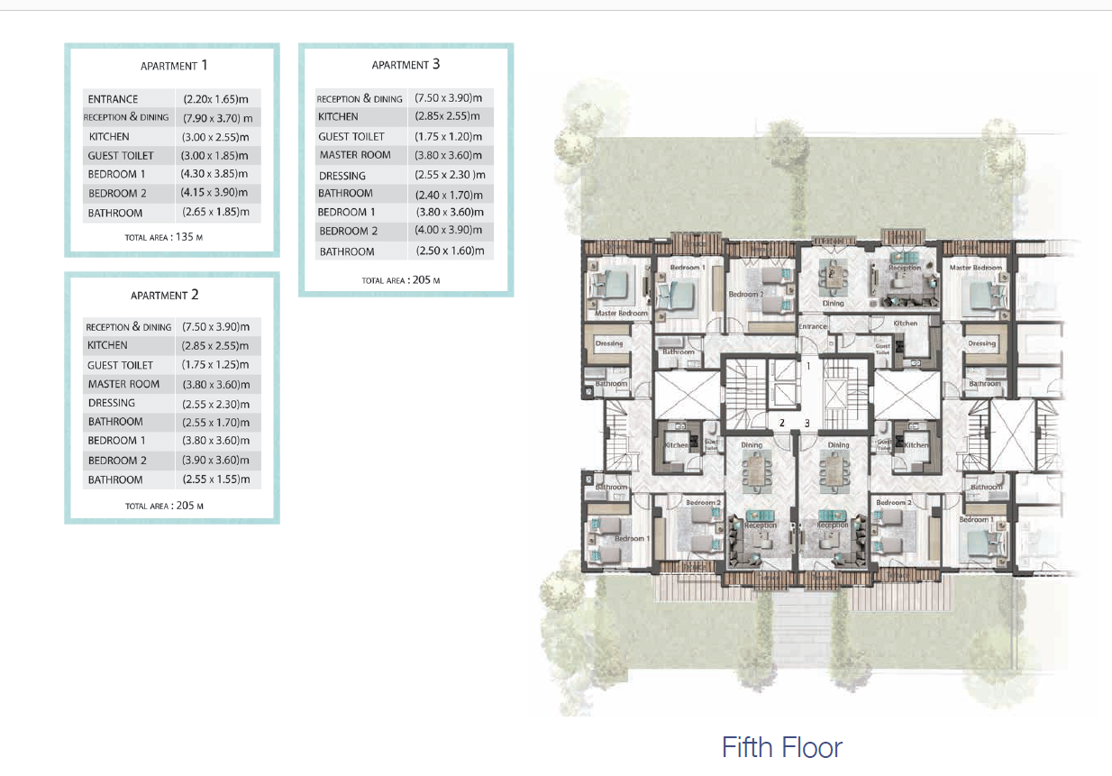 Floor plan for apartment at Green Square