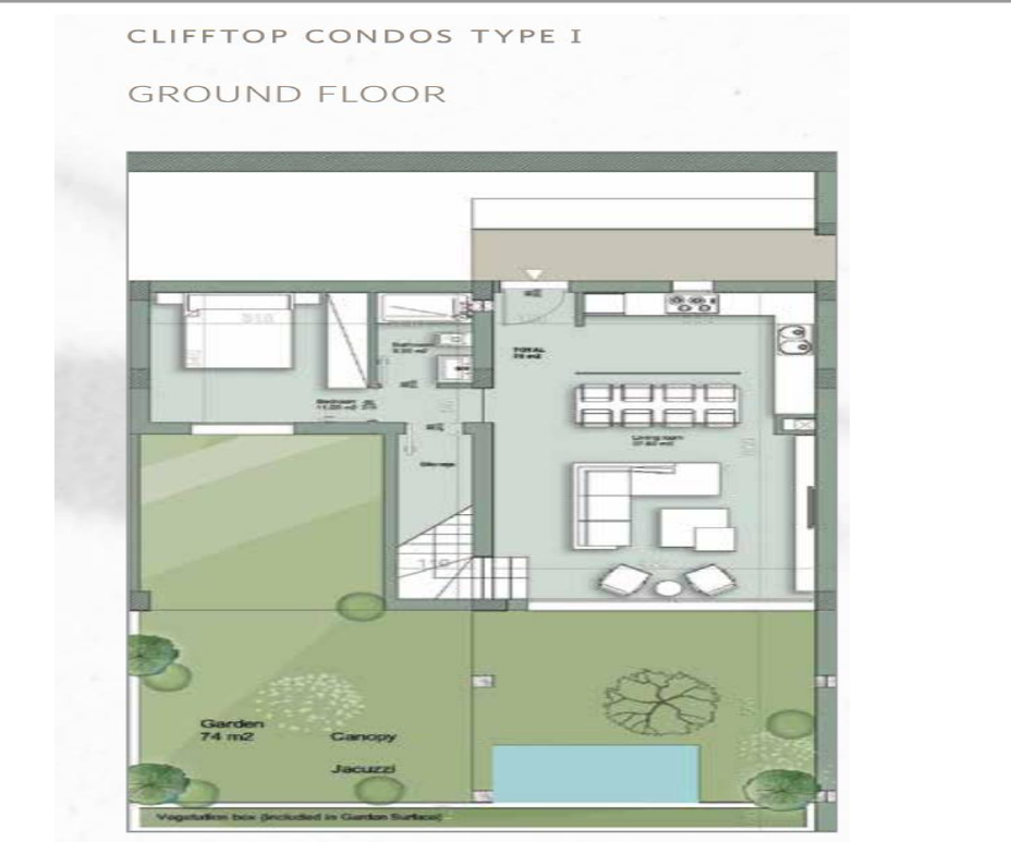 Floor plan for chalet at Il Monte Galala