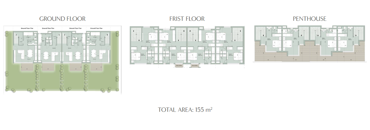 Floor plan for townhouse at Il Monte Galala