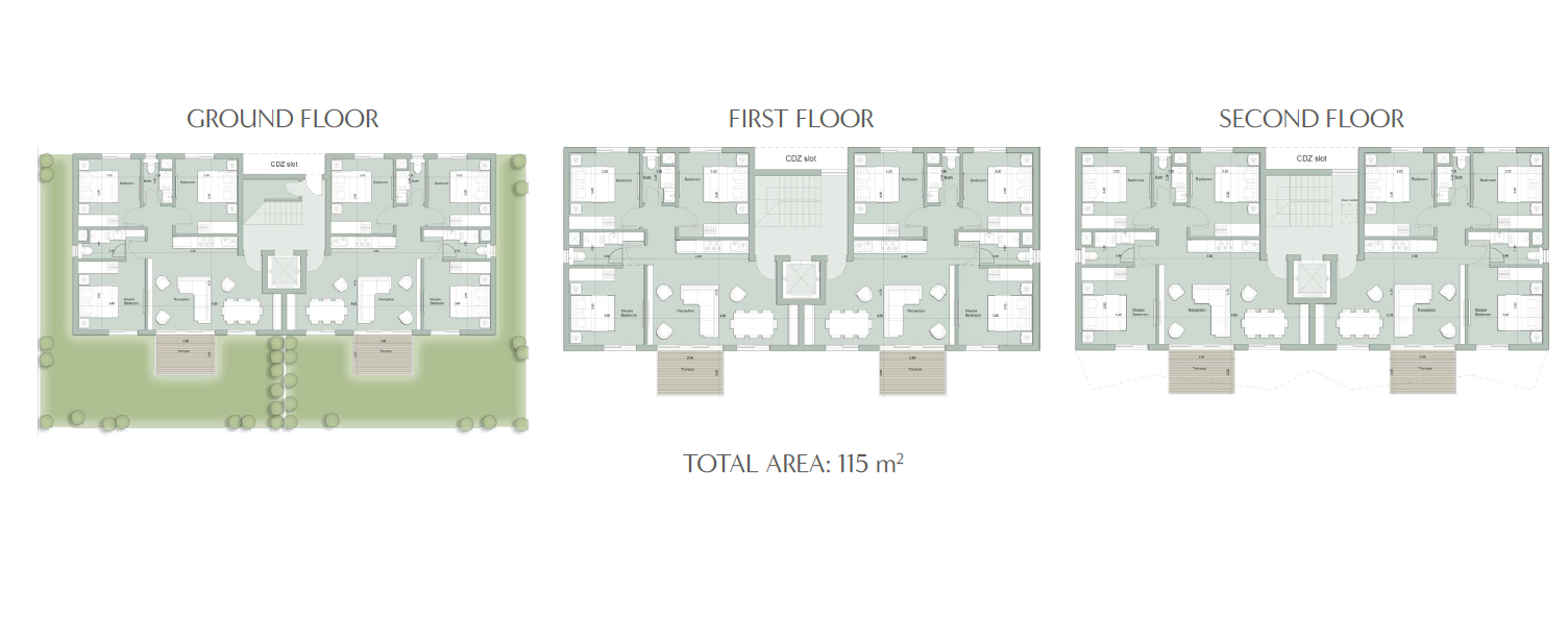 Floor plan for chalet at Il Monte Galala