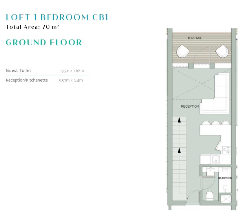Floor plan for chalet at Il Monte Galala