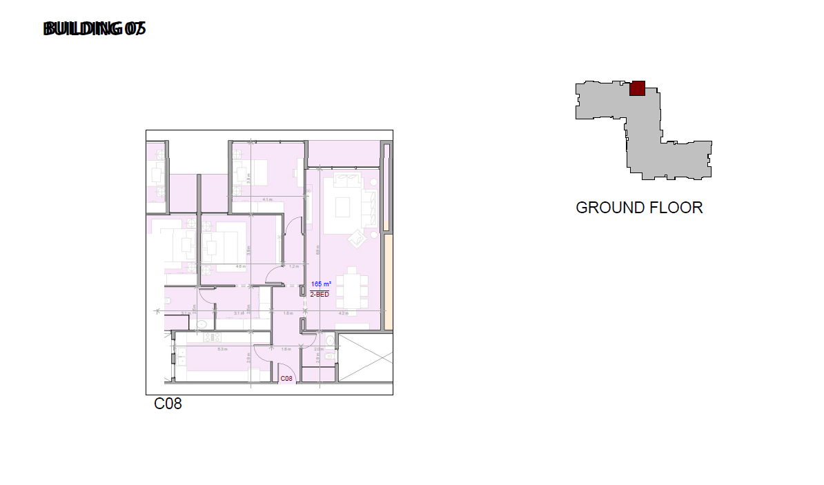 Floor plan for apartment at The View Waterway