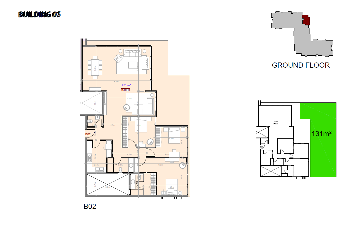 Floor plan for apartment at The View Waterway