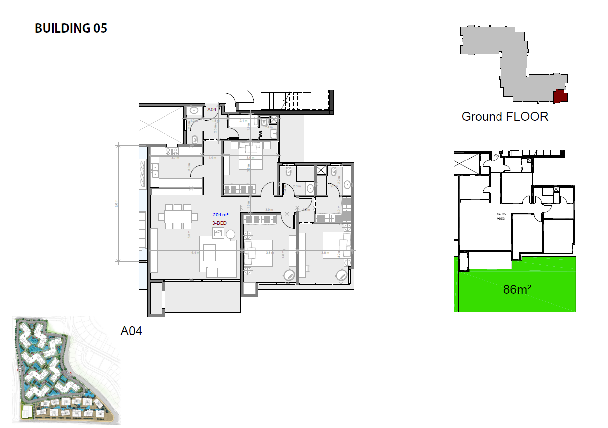 Floor plan for apartment at The View Waterway