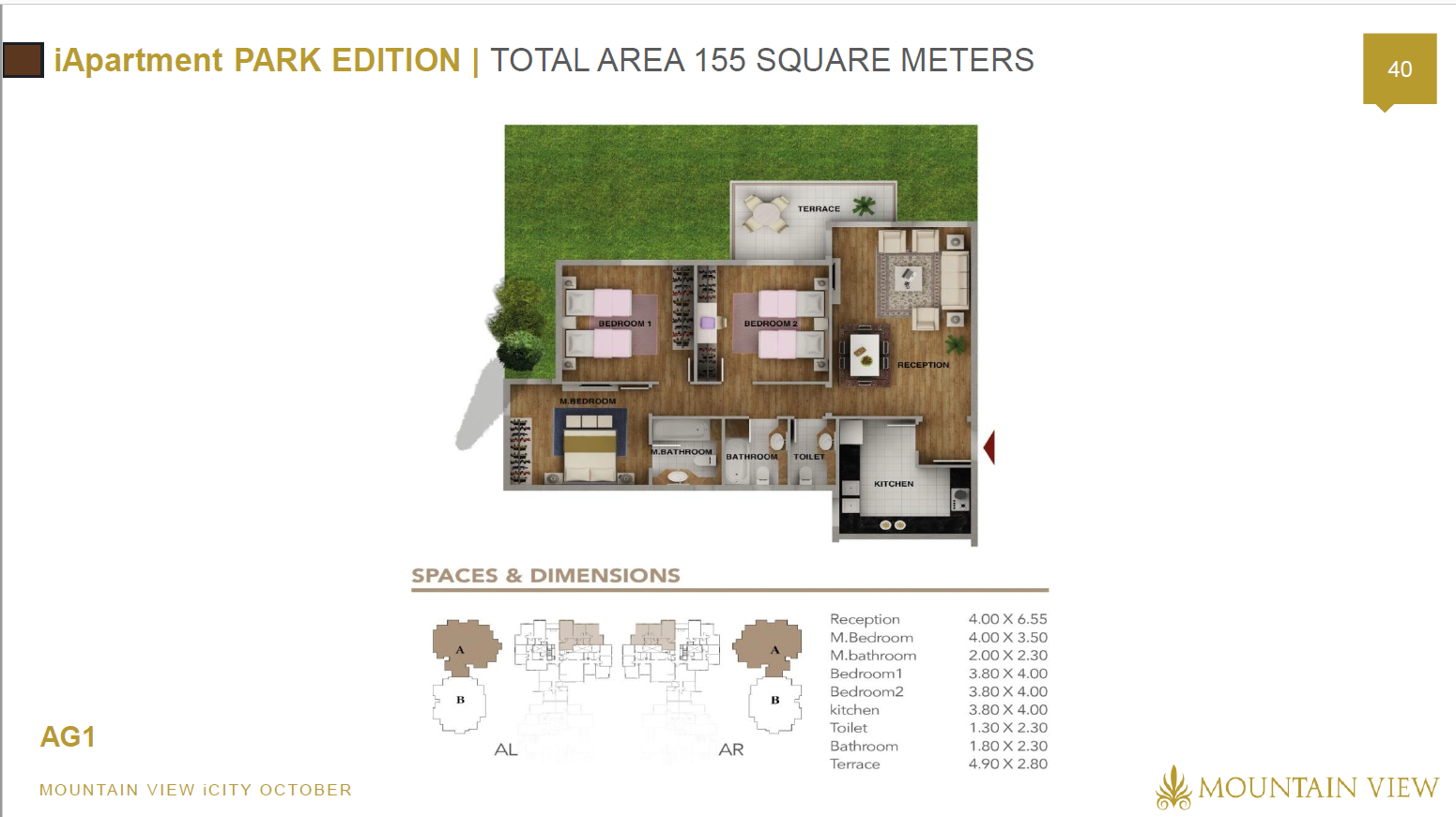 Floor plan for apartment at Mountain View iCity October
