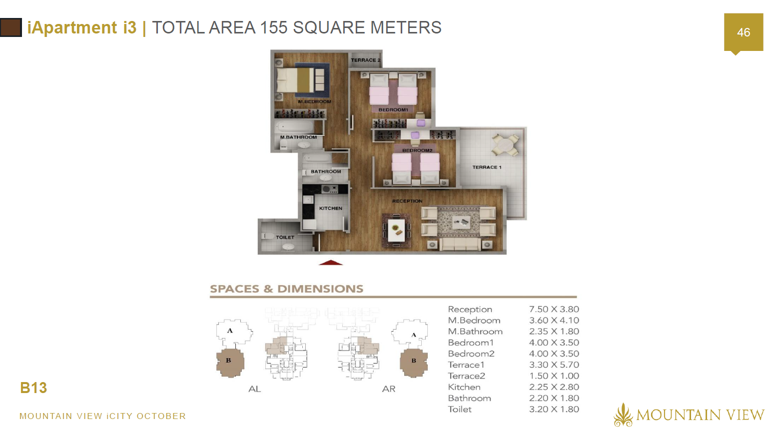 Floor plan for apartment at Mountain View iCity October