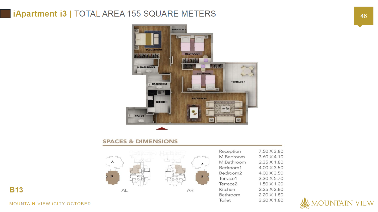 Floor plan for apartment at Mountain View iCity October