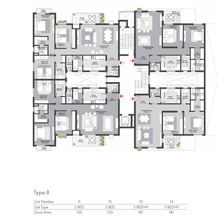 Floor plan for apartment at SODIC East