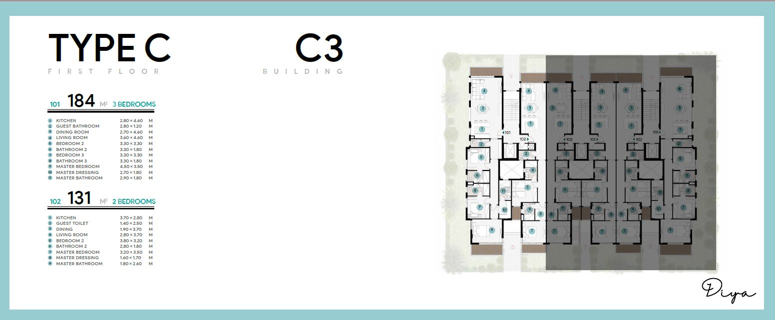 Floor plan for chalet at Azha North Coast
