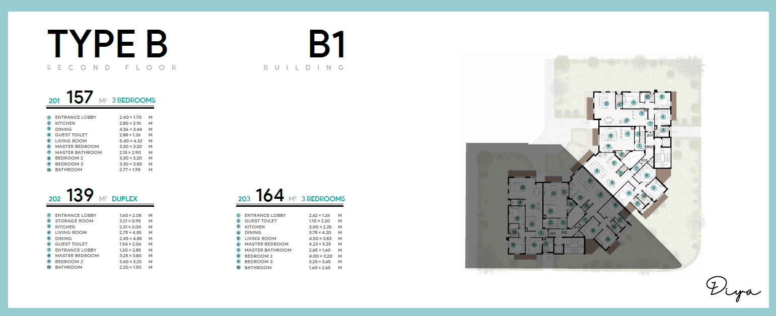 Floor plan for duplex at Azha North Coast