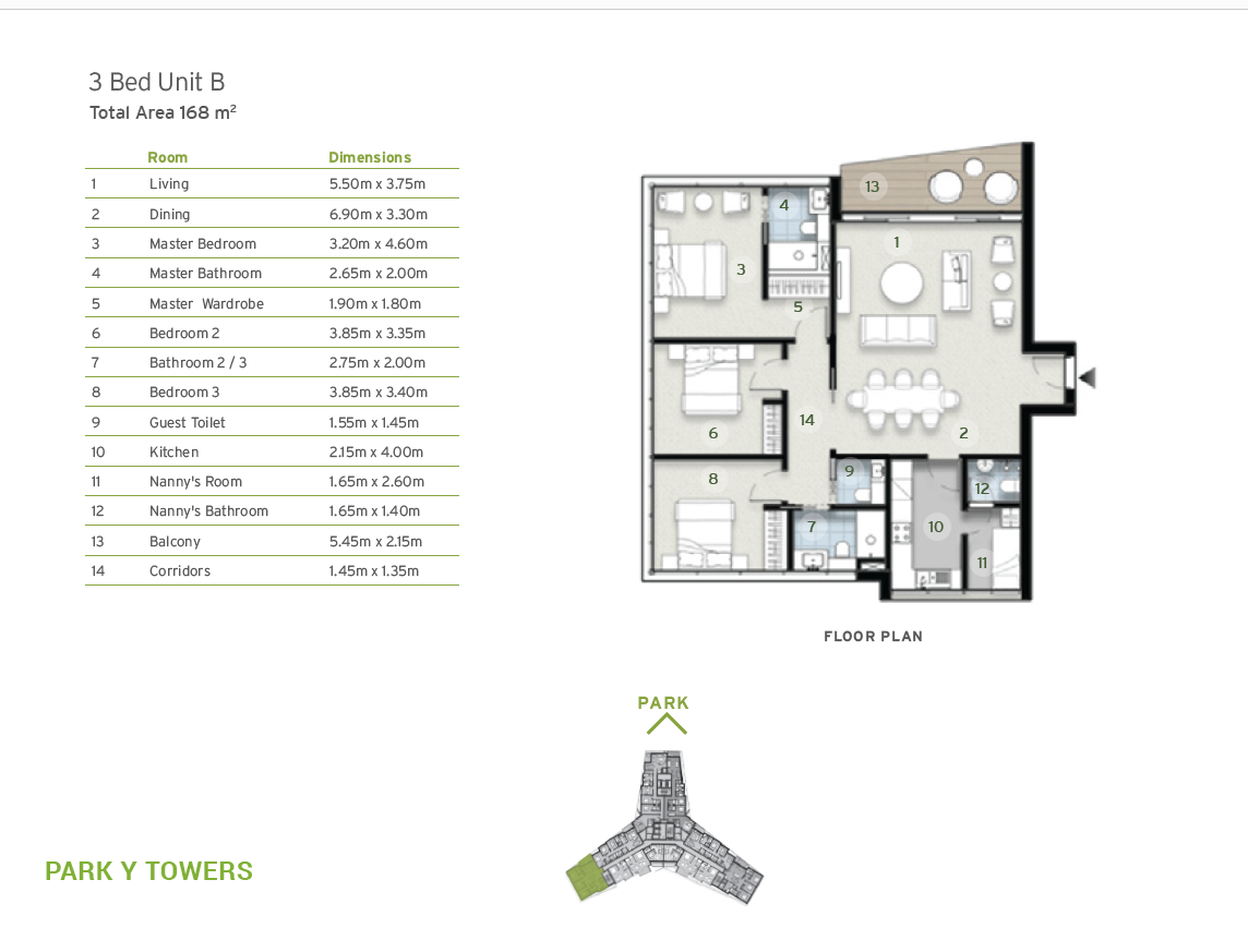 Floor plan for apartment at ZED