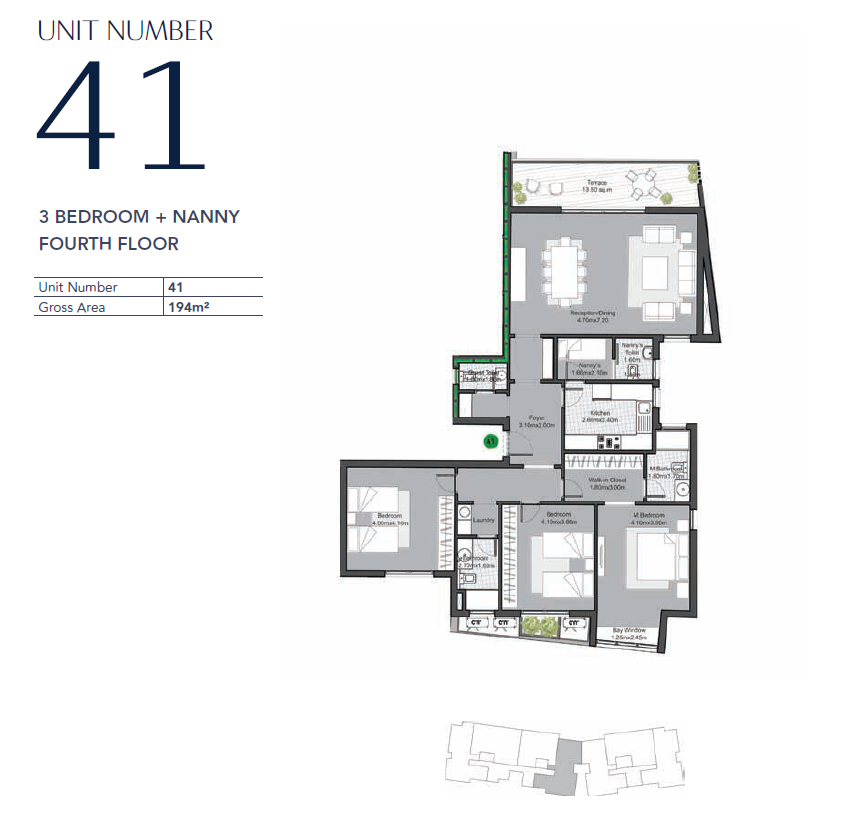 Floor plan for apartment at V Residences By Villette