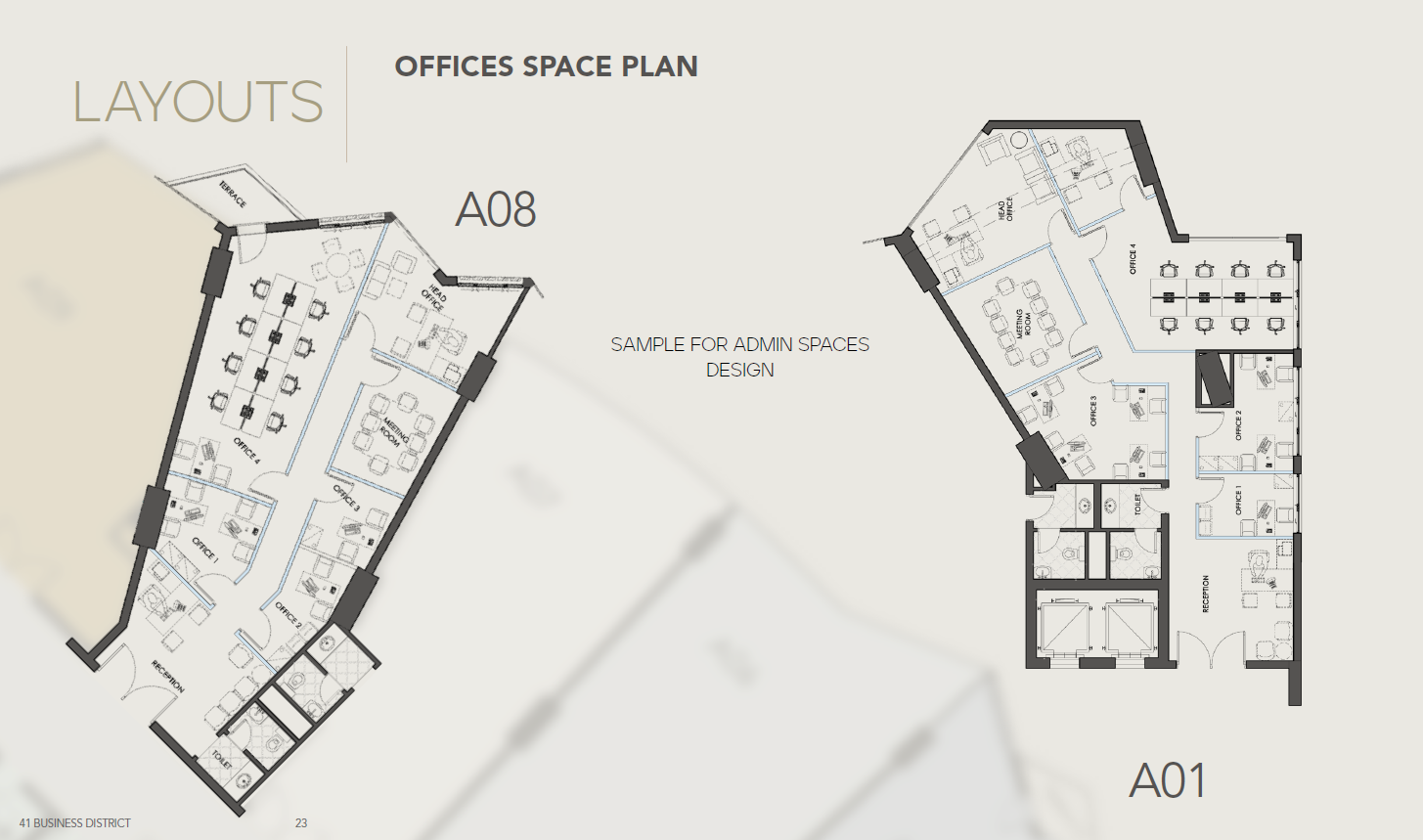 Floor plan for  at 41 Business District