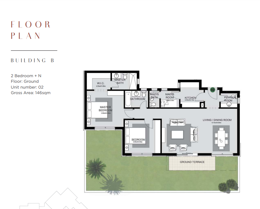 Floor plan for apartment at The Estates Residence