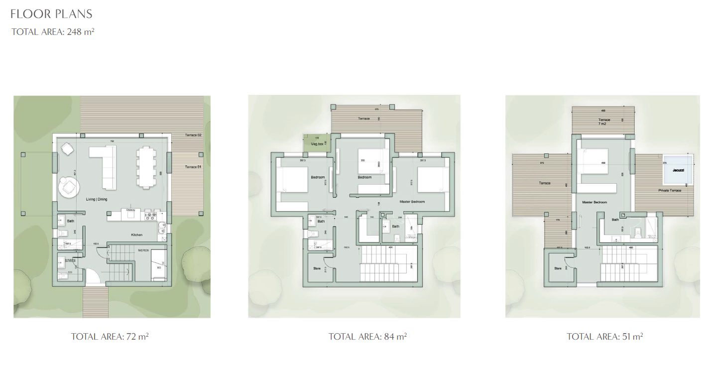 Floor plan for villa at Il Monte Galala