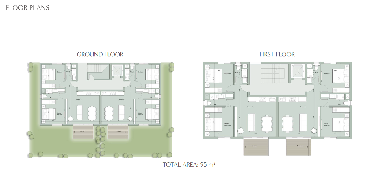 Floor plan for chalet at Il Monte Galala