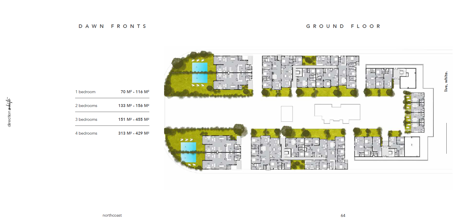 Floor plan for chalet at Direction White