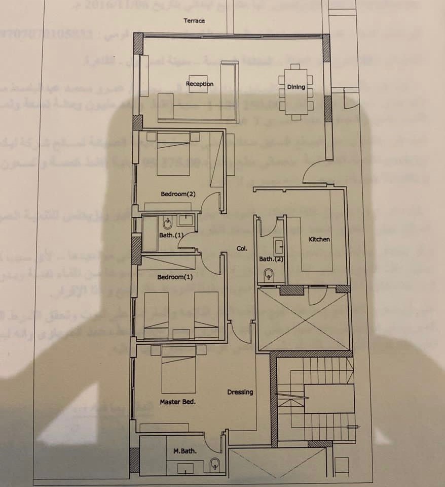 Floor plan for apartment at Lake View Residence