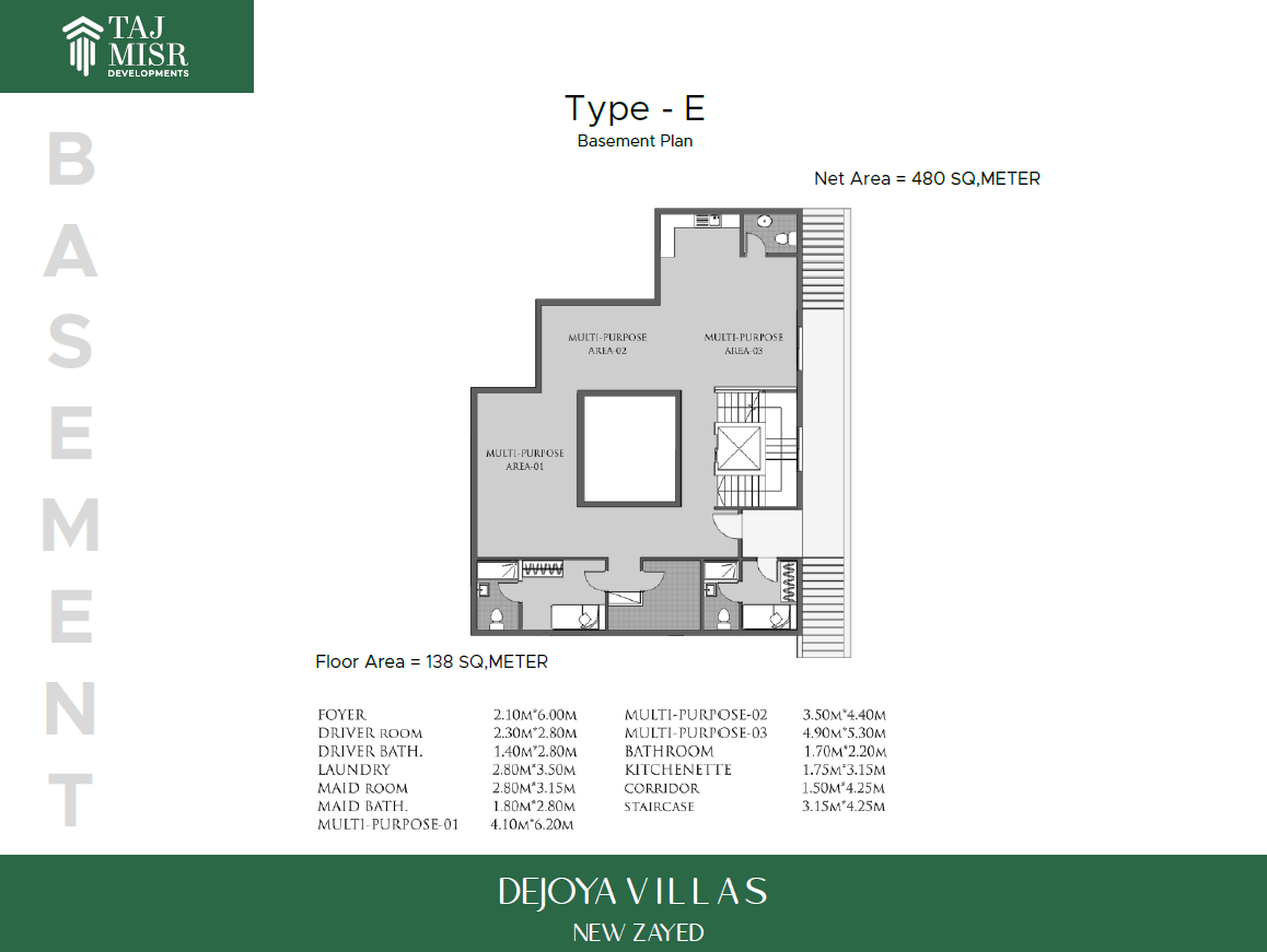 Floor plan for villa at Dejoya Villas