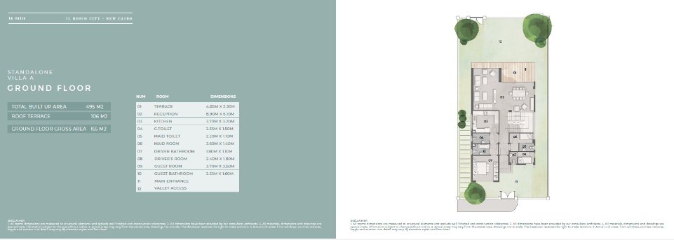 Floor plan for villa at Il Bosco City