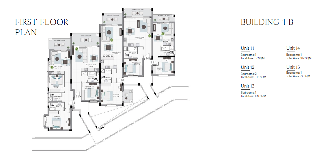 Floor plan for apartment at Soma Breeze