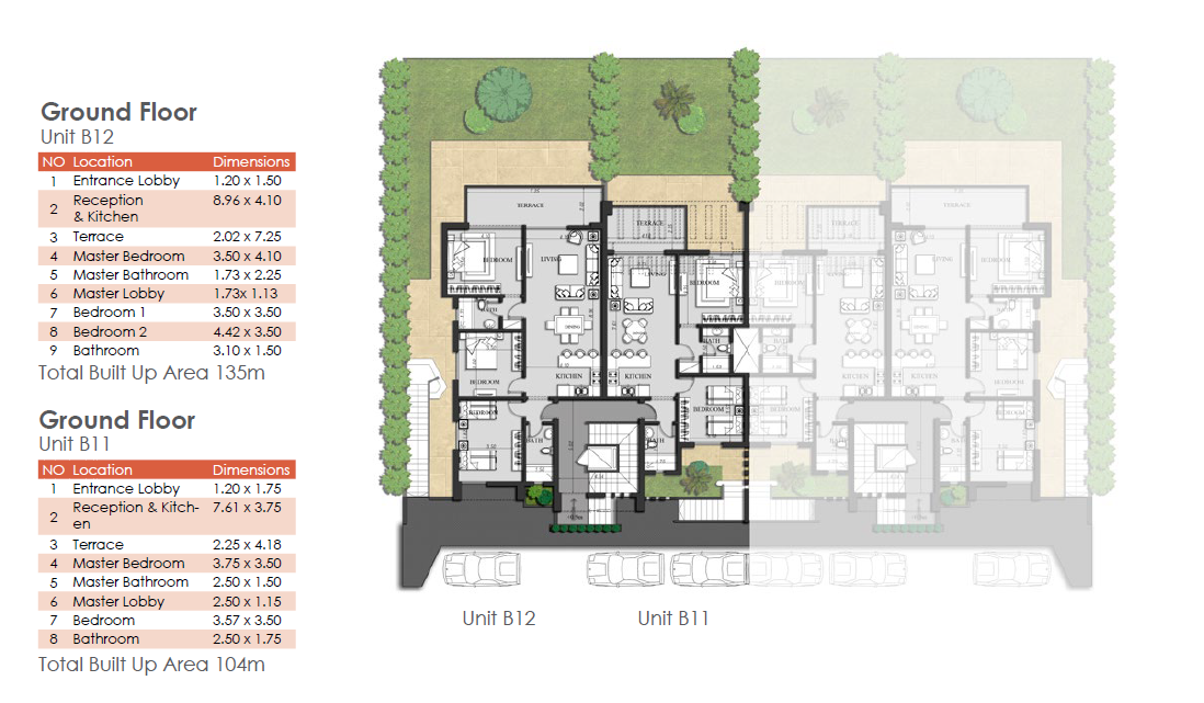 Floor plan for chalet at Jebal El Sokhna