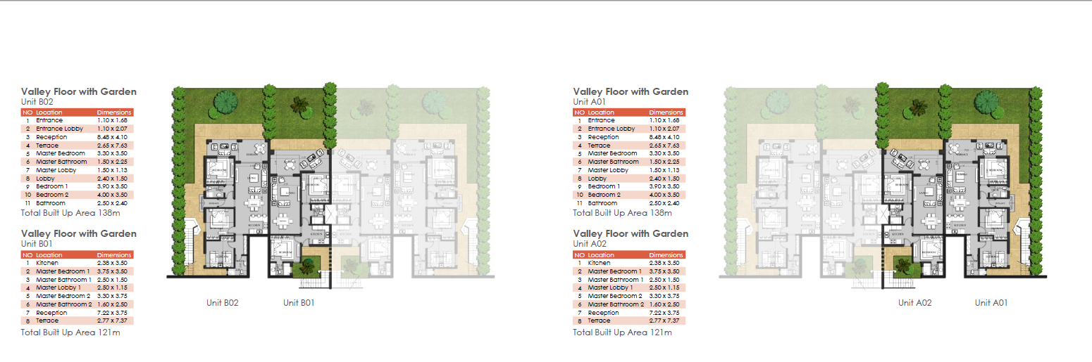 Floor plan for chalet at Jebal El Sokhna
